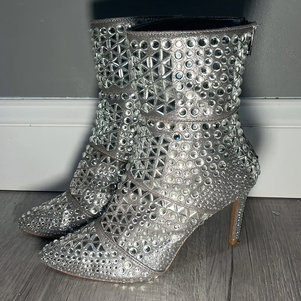 Steve Madden Rhinestone Boots - Picture 6 of 6